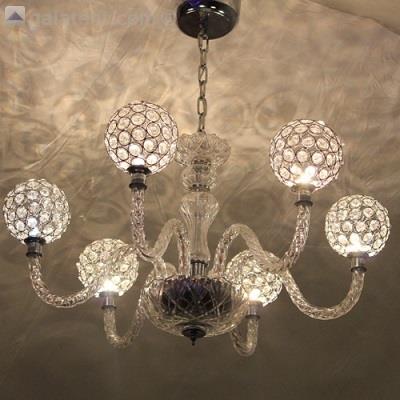 Gala Crystal Chandelier Lighting Led 6 Arm Tent Ireland Gallery Image